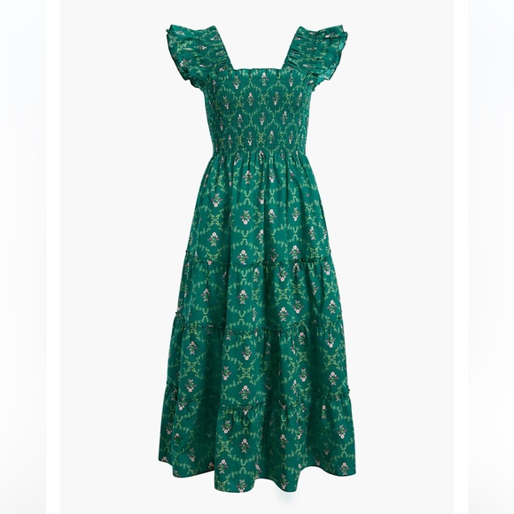 Hill House Dresses & Skirts - Hill House Ellie Nap Dress Emerald Trellis Size XS